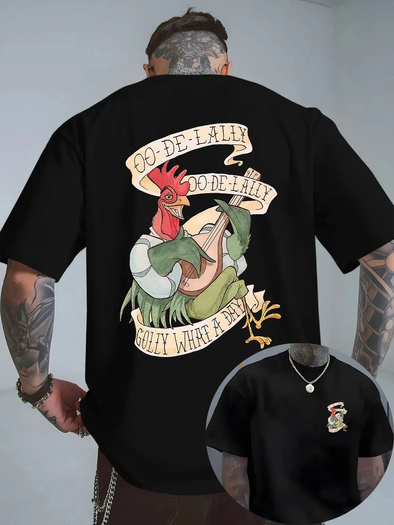 ديزني الكرتون الإبداعية تي شيرت مطبوع 2026 صيف جديد الشارع الأمريكي الهيب هوب عادية كم قصير Y2K للرجال والنساء #1