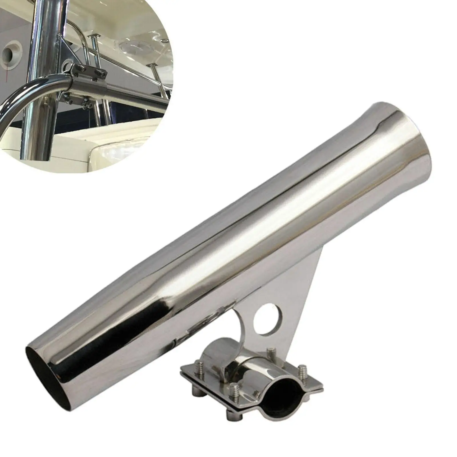 

Fishing Rod Holder Fishing Rod Stand Rod Rest Rail Mounted Clamp for Marine Boat