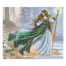 Joy Sunday Cross Stitch Kit, Forest Guardian, Printed Cross Stitch Kits Patterns, 16CT, 14CT, 11CT, Embroidery Kit Set