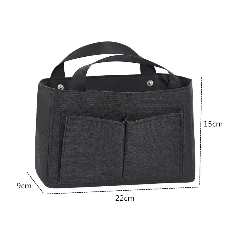 Women Large Capacity Cosmetic Bag Handbag InnerBag Multi-pockets Storage Makeup Bags Purse Organizer LuggageBags