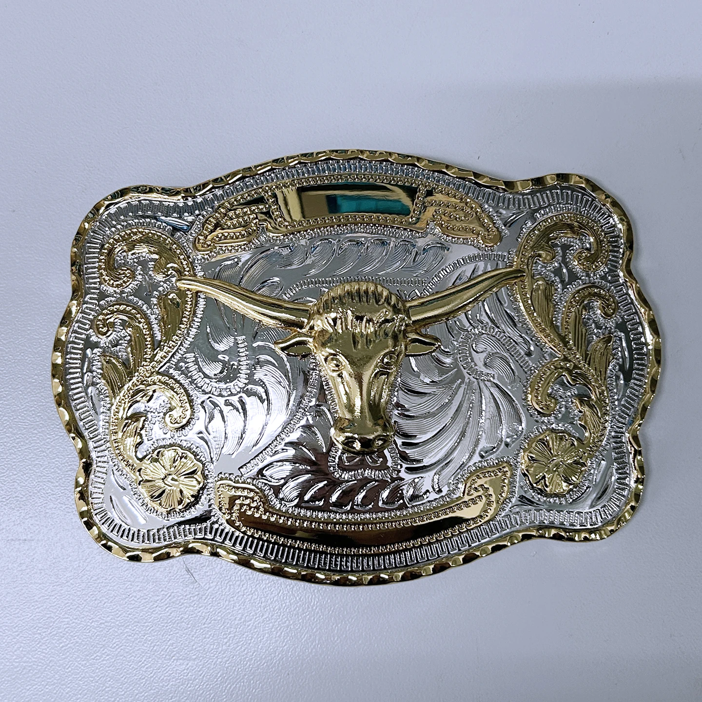boucle-de-ceinture-western-cowboy-motif-taureau-longhorn-grande-taille-bicolore-argent-et-or-gravure-florale-accessoires-de-ceinture-pour-homme-buckle-wt163