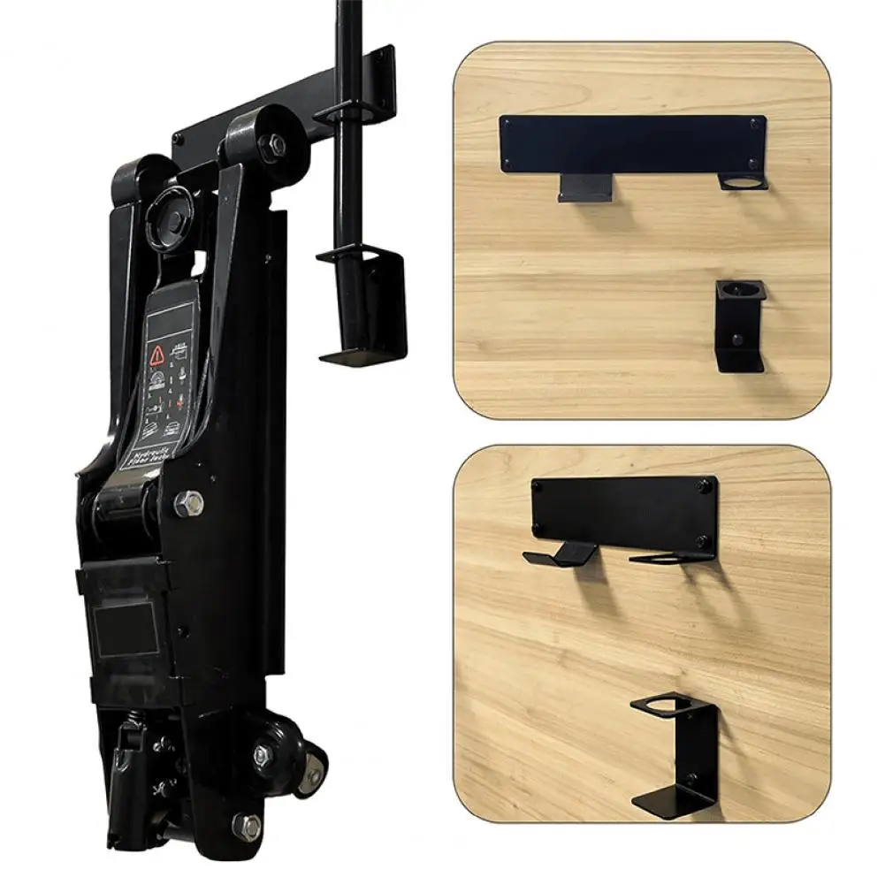 

Компактный домкрат для хранения, универсальный автомобильный домкрат на тележке, подставка-органайзер для настенного крепления, прочная несущая способность, легко подходит для пола