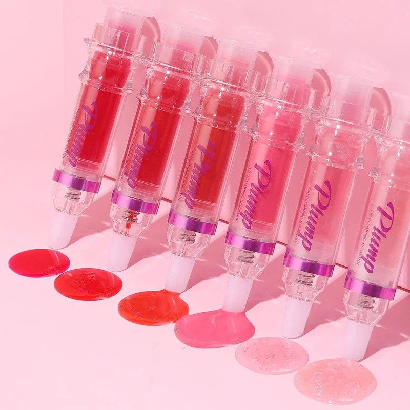 Watery Crystal Clear jelly Lip Oil Lip Balm Moisturizing And smoothingLip Lines Jelly Pout Lip Gloss Glass Lip Fruit Scent