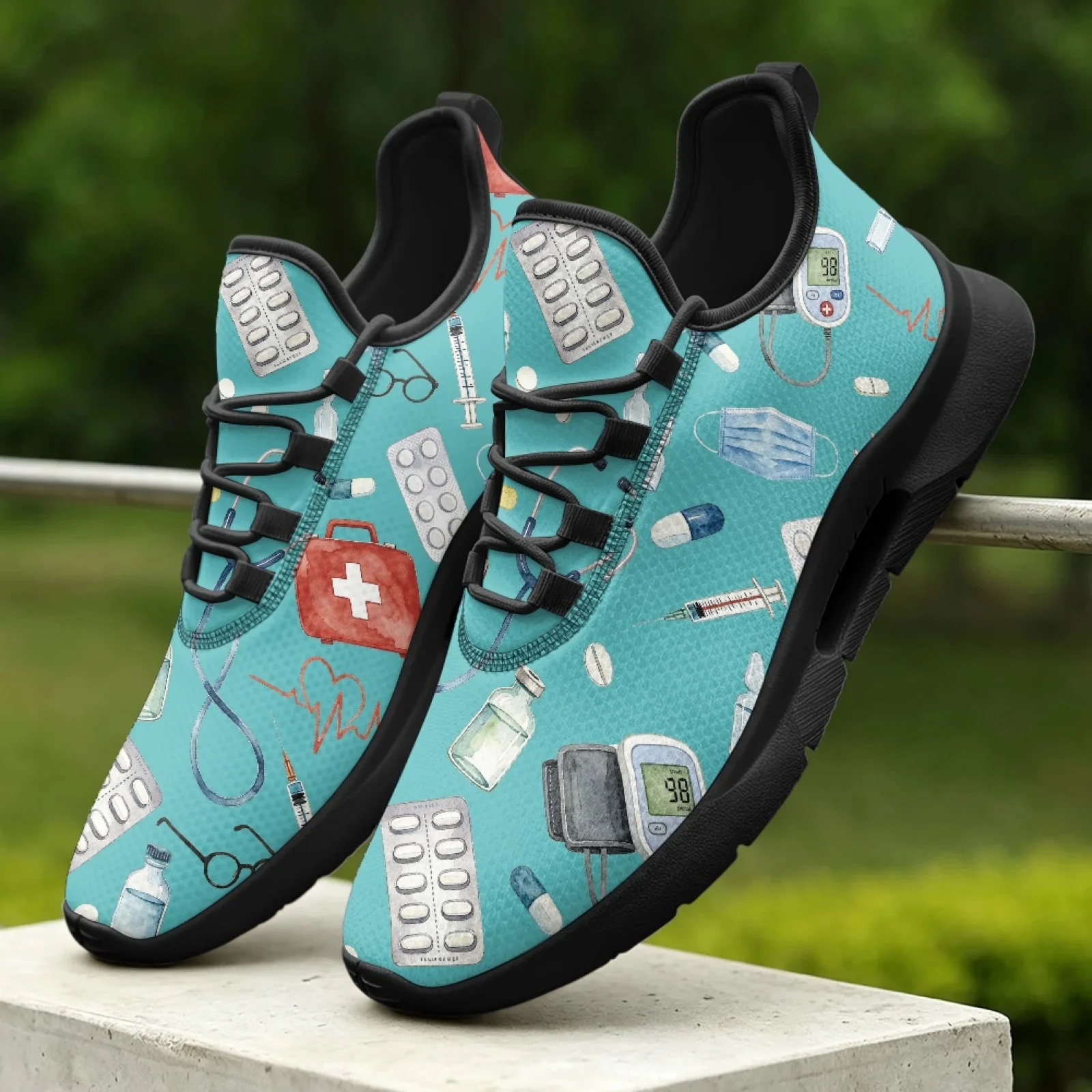 XIXIRIMIDO Women's Lace-up Casual Shoe Nurse Shoes Women's Sandals Sport Men's Sneakers and Casual Shoes Tenis Feminino Clinic
