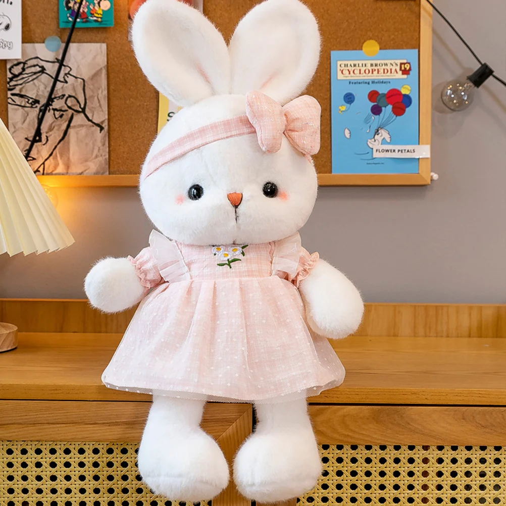 

Dolls for Girls Plush Bunny Party Decorations Stuffed Animals Toy Teens Pink Toys Rabbit Child