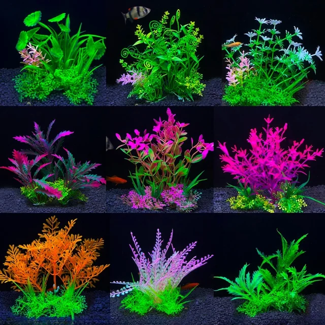 14cm/5.5 cala akwarium imitacja roślin akwarium sztuczne DIY dekoracje rośliny woda trawa dekoracje akwarium