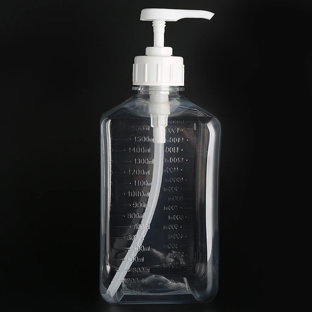Multi Function Pump Bottle with Measurement Graduations for Kitchen Oil Dispenser Sauce Bottle Organizer
