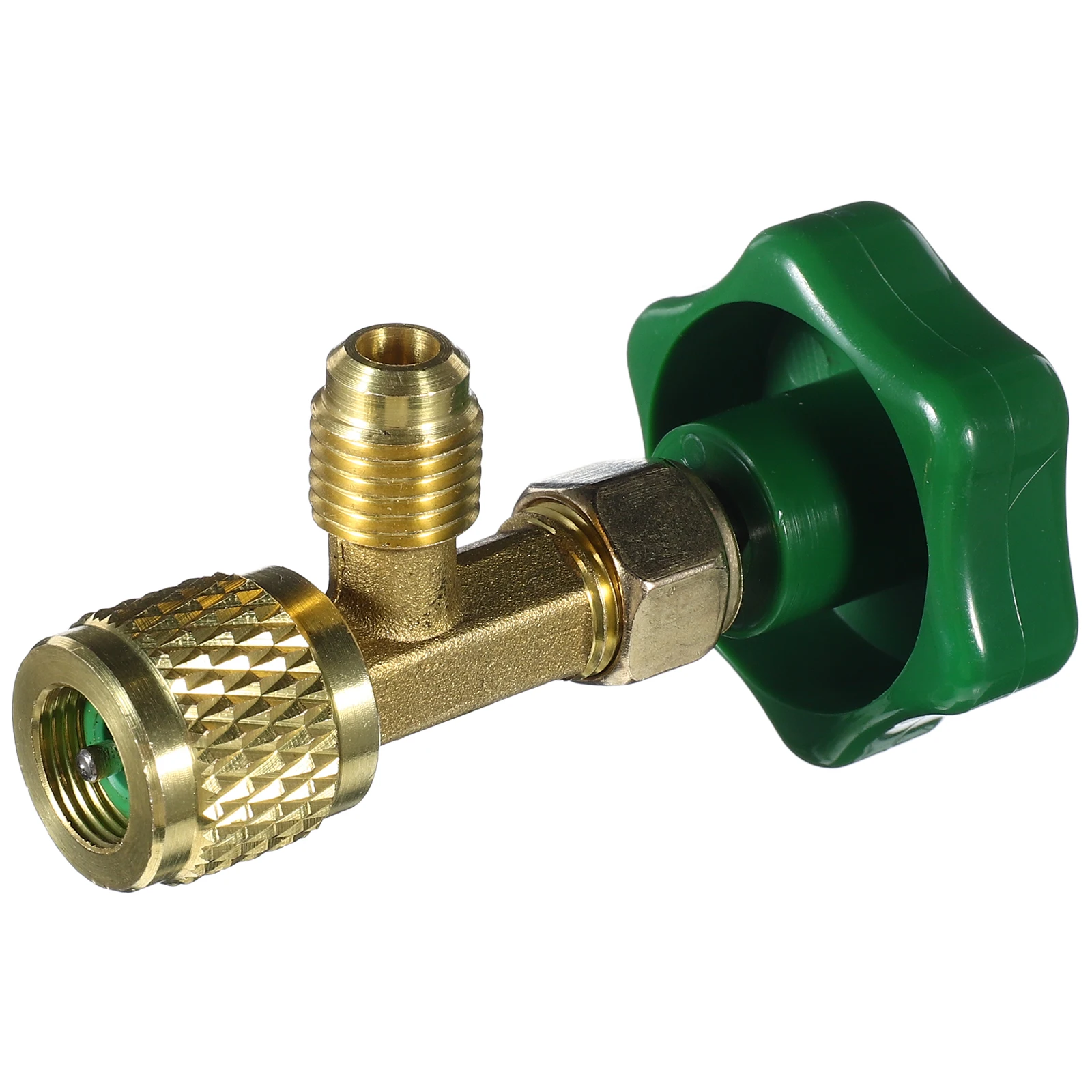 

Snow Species Brass Refrigerant Safety AC Charging Control Quick-Release Liquid Valve for Car Air Conditioner Refill Universal