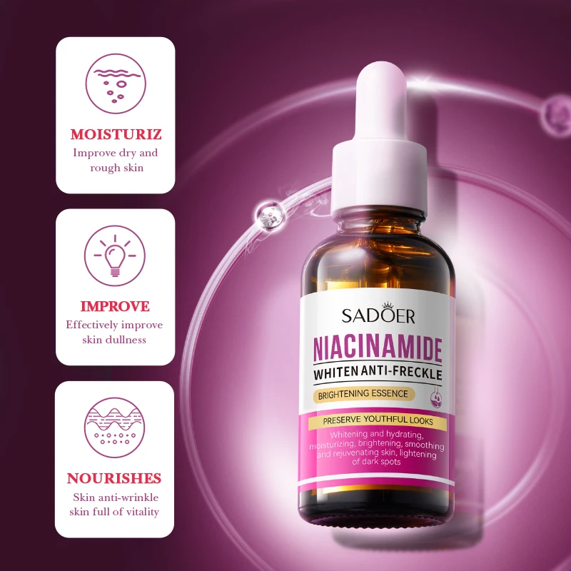 Niacinamide Hyaluronic Acid Facial Essence, Fade Spots, Moisturize and Brighten Skin, Moisturize and Repair, Repair Skin, Facial