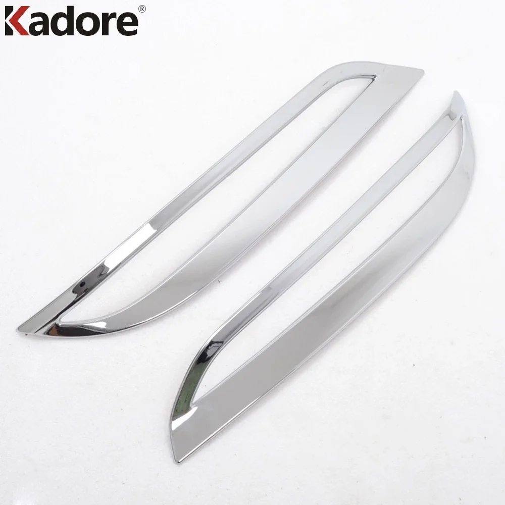 For Hyundai Sonata 2015 2016 2017 2018 Chrome Rear Reflector Fog Light Lamp Cover Sticker Decoration Trim Exterior Accessories