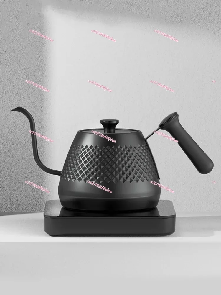 Intelligent Temperature Control Hand-brewed Coffee Pot Household Stainless Steel Thin Mouth Long Mouth Pot Tea