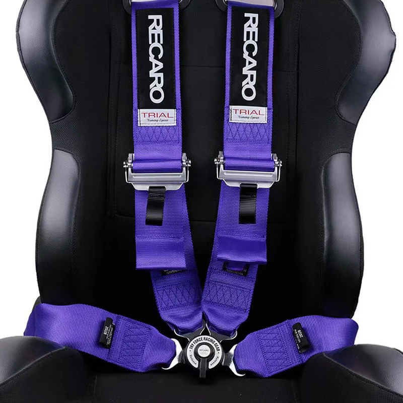 New RECARO seat belt harnes universal racing seat belt holder 3inch 4point car modified seat belt protector quick release strap