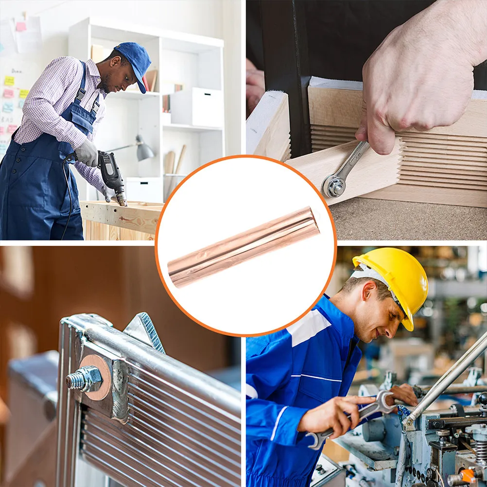 1 Roll Copper Sheet High Durability Wear Resistant Easy to Cut for Jewelry Making Industrial Metal Sheets for Crafts