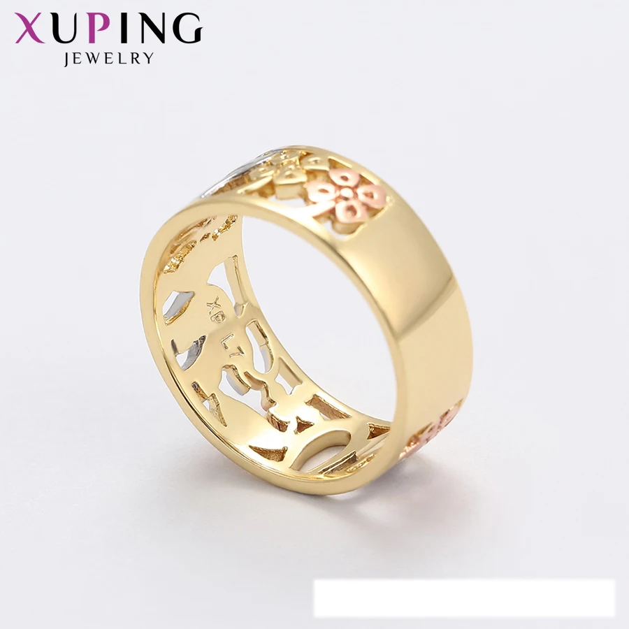 Xuping Jewelry Fashion Popular Charm Design Ring for Women with Mulicolor Gold Plated A00909231