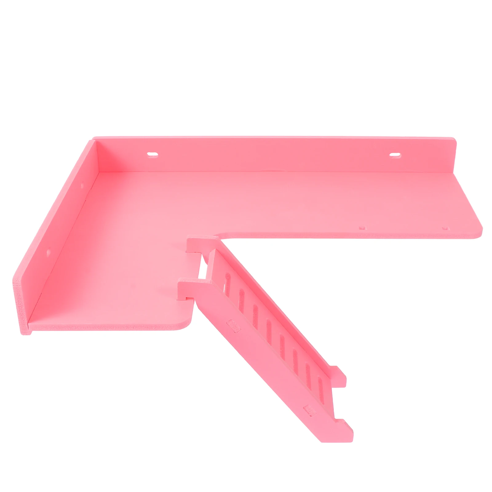 

Pink Hamster Cage Ladder Platforms 2 Layers Climbing Stand Toy Plastic Wood Accessories Pet House Small Animals Plaything