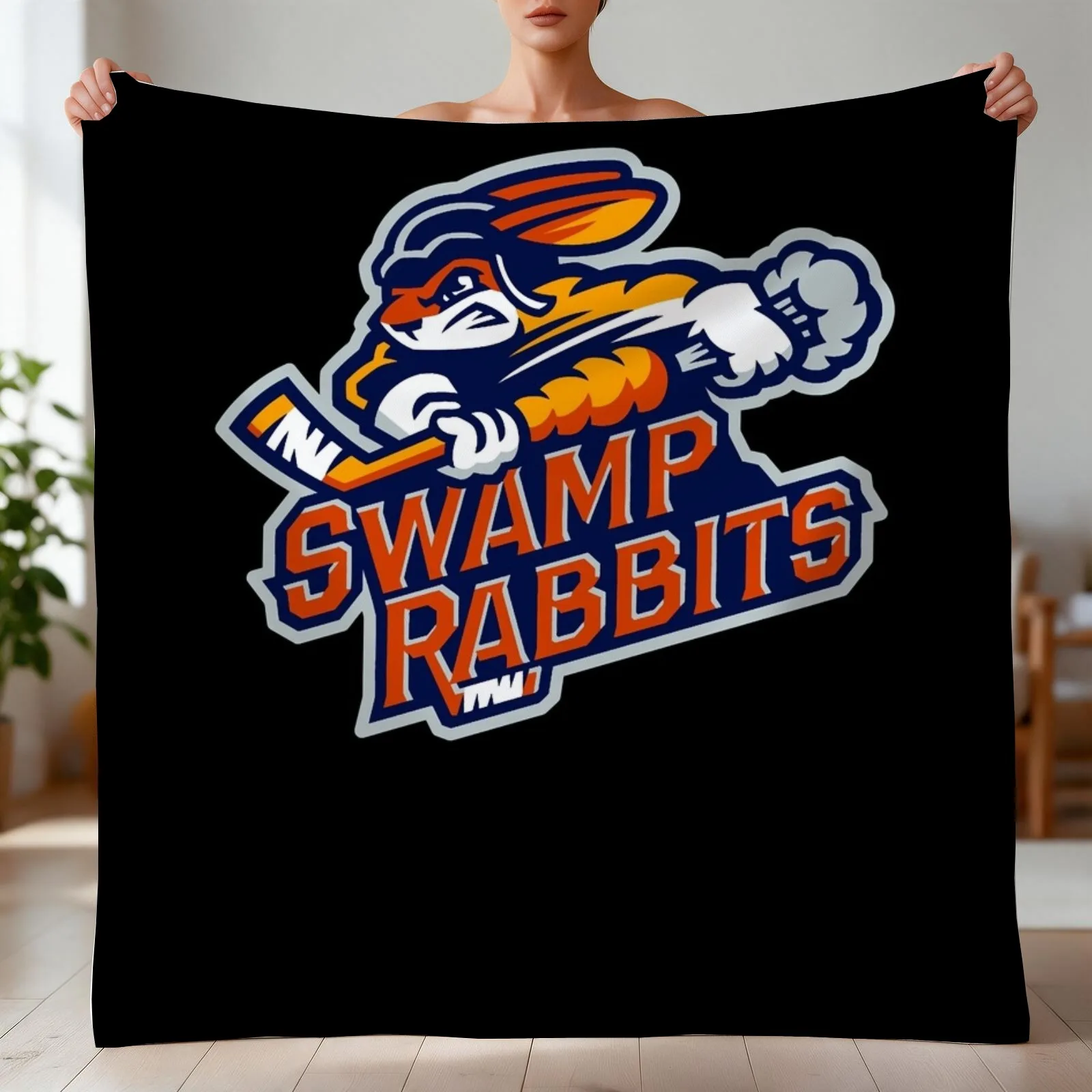 GREENVILLE SWAMP RABBITS Throw Blanket Multi-Purpose Soft Beds Weighted Blankets