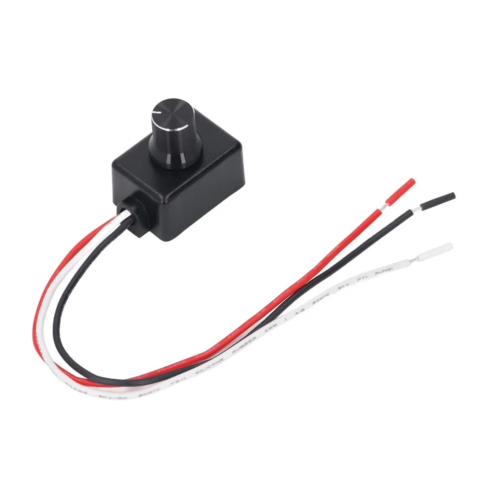 Easy ABS, Aluminum Alloy 12V Dimmer Switch 5A PWM LED Light Dimmer 12V Low Voltage Dimmer Switch Camper