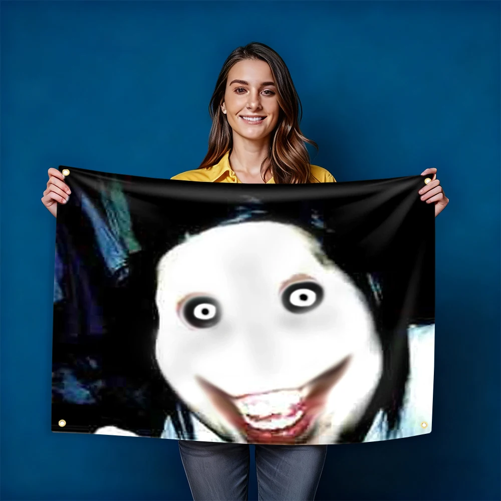 Jeff The Killer Flag Horror Charakter Großer Wandteppich Hippie Wandbehang Böhmische Wandteppiche Mandala Home Decor