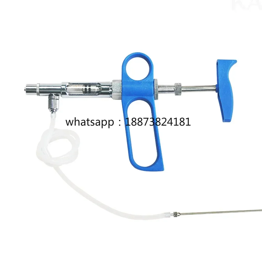 2ml Veterinary Animal Adjustable Continuous Injector Precise Dose Vaccination Tool for Pig Sheep Cattle Farm fast shipping