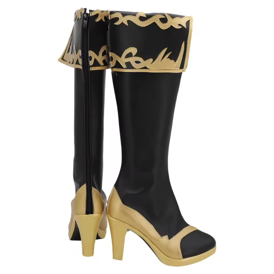 Game LOL Miss Fortune the Bounty Hunter Cosplay Shoes Custom Made Boots Halloween Party Role Play Costume Props