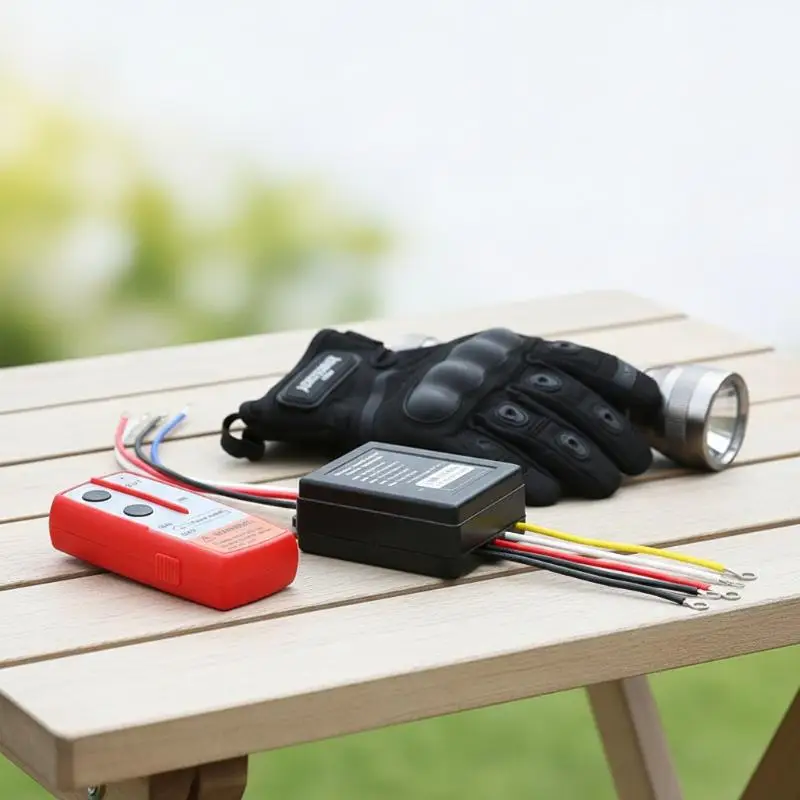 Wireless Winch Remote Control Switch Kit 12V 24V Lightweight Portable Handset for Truck ATV SUV Off-Road Use