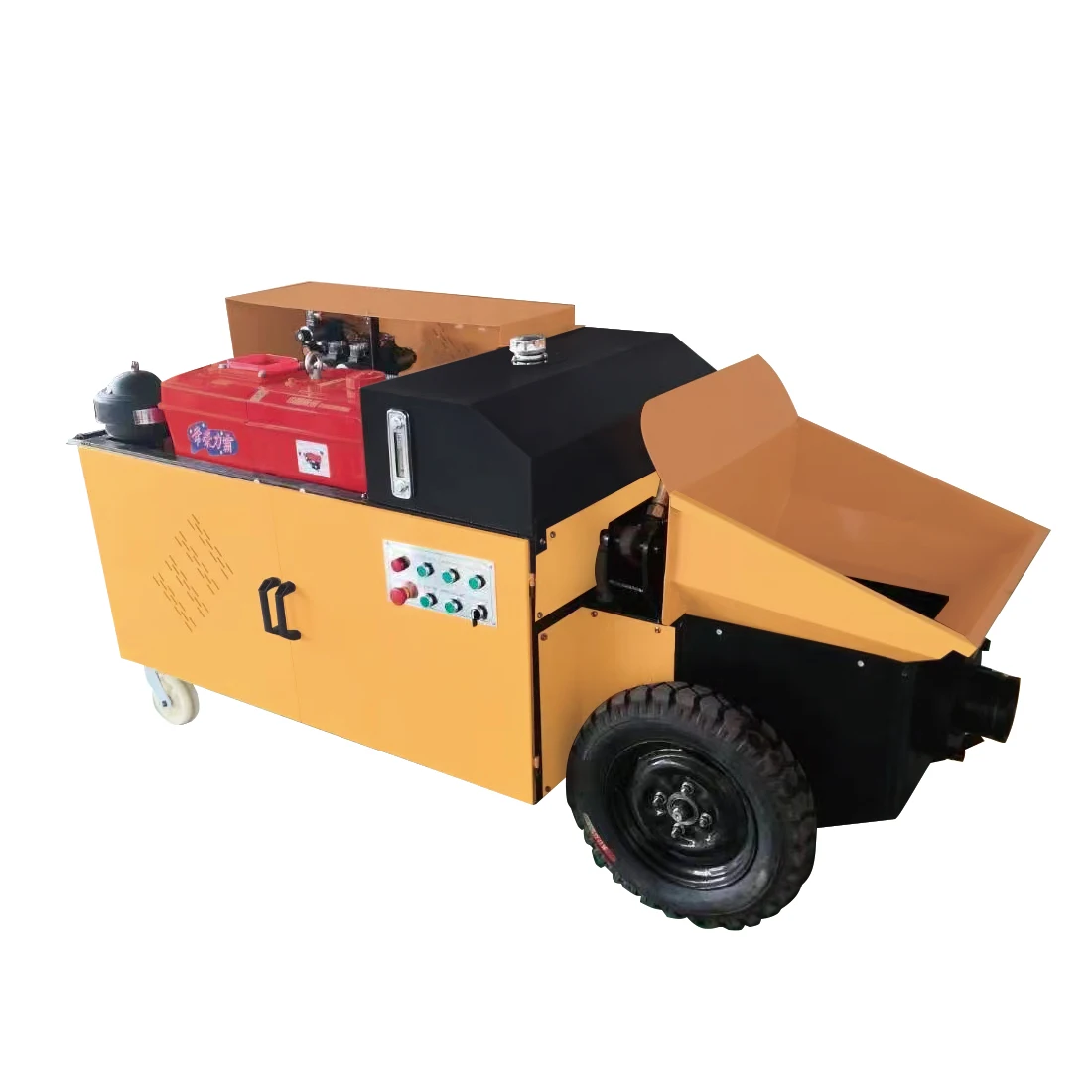 Portable Concrete Conveying Pump Mobile Concrete Pump Truck Cement Concrete Pumping Machine