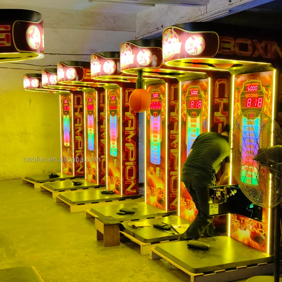 

Indoor Amusement Park Arcade Game Machine Coin Operated Game Boxer Punch Machine Ultimate Big Punch Boxing Game Machine