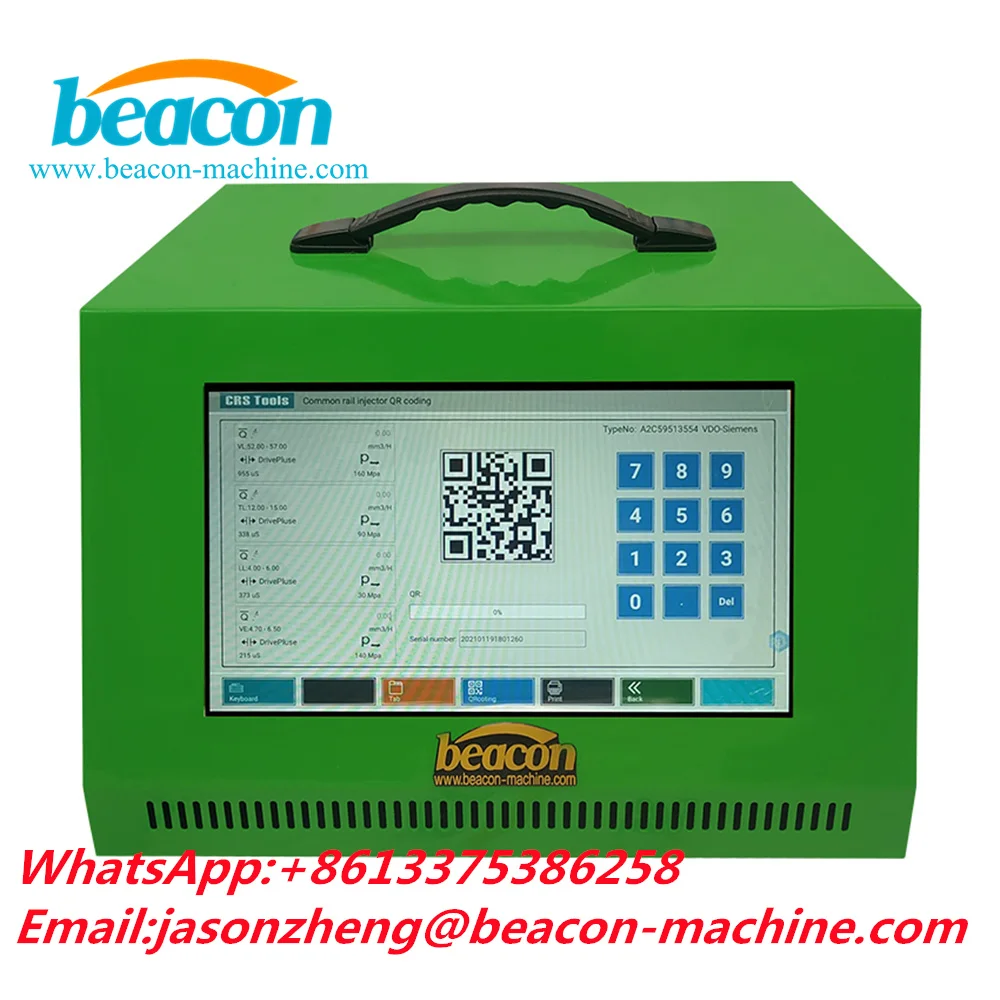 BEACON BRAND Common Rail Injector Tester QR1000S QR Coding Tester Simulator with QR Coding System Software