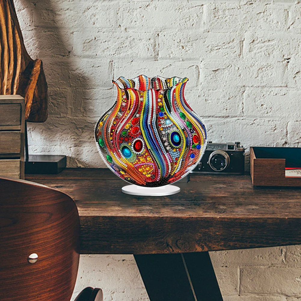 

Акриловая ваза для алмазной вышивки нестандартной формы, эстетичные цветы, наборы для алмазной живописи, 5D DIY набор для рисования для взрослых и начинающих