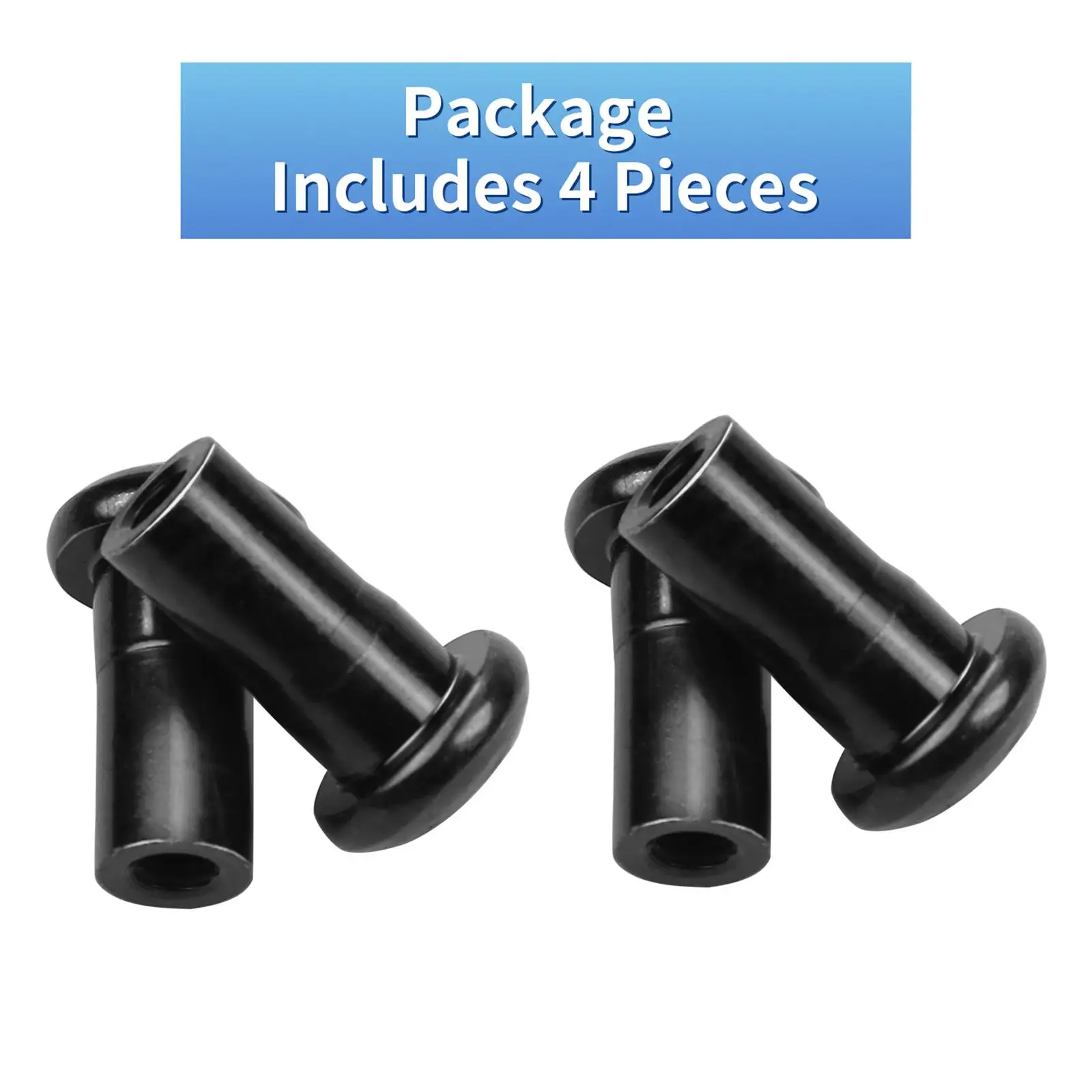 4 Pieces Door Hinge Nuts Replacement Anti Rust Fit for Jeep JK Jku