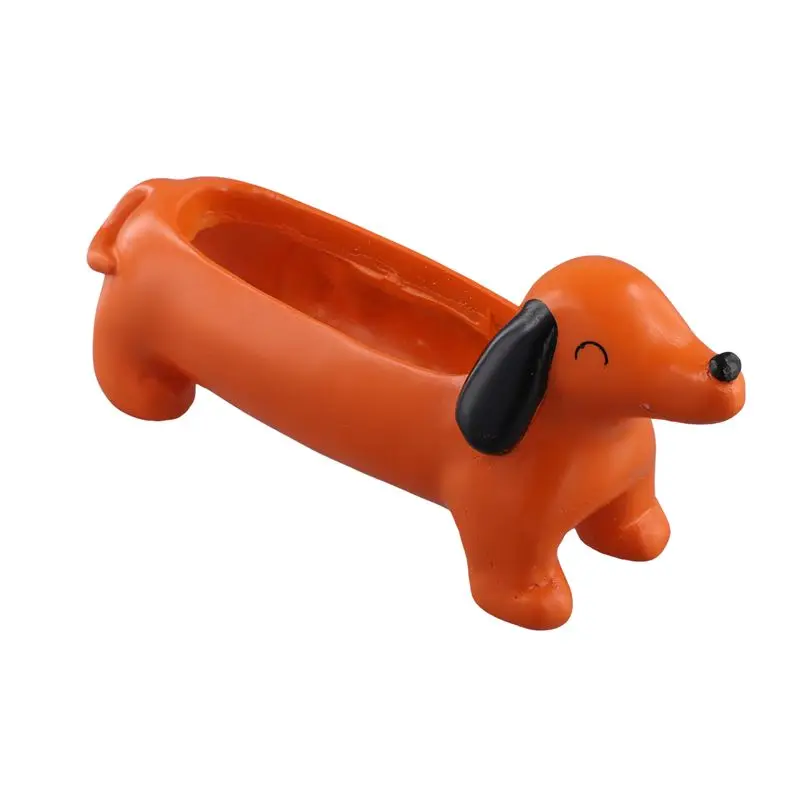 

Декоративный цветочный горшок B14C в форме таксы для суккулентов, для дома и сада