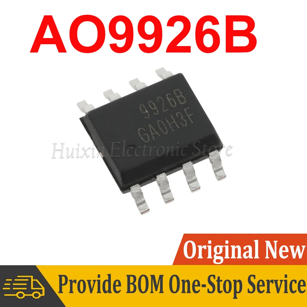 5pcs AO9926B AO9926 9926B 9926 Dual N-Channel MOSFET IC SOP-8 SOP8 SOP SMD New and Original IC Chipset