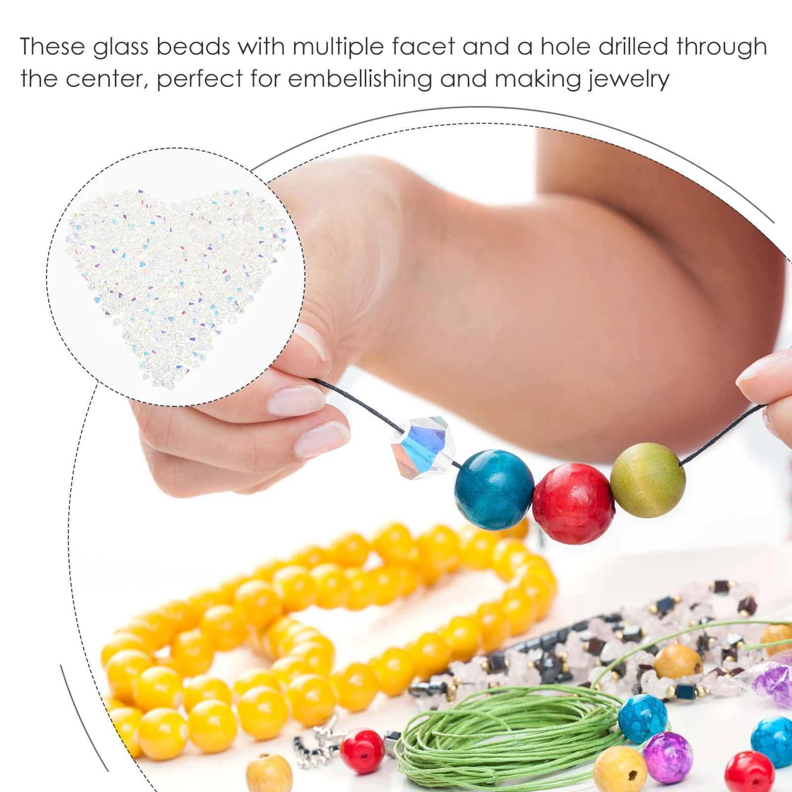 

Necklace Spacer Bead Beads for Jewellery Making Jewelry Supplies Crafts Loose Bracelets