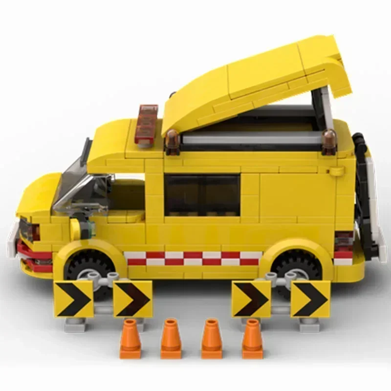 Moc Building Bricks City Car Model Medium Panel Escort Van Technology Modular Blocks Gifts Christmas Toys DIY Sets Assembly