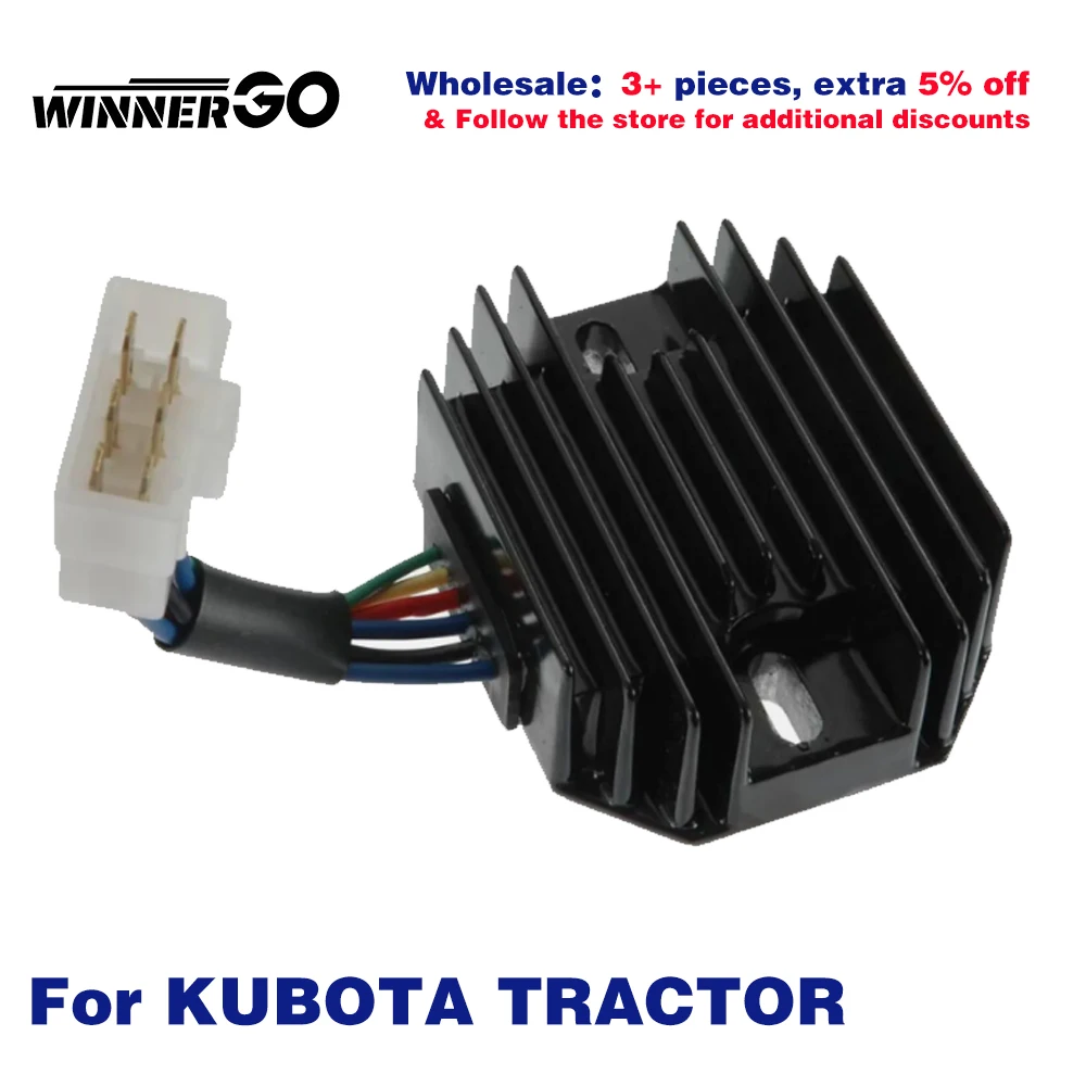 Voltage Regulator Rectifier For KUBOTA TRACTOR BX1500 BX1800 BX1830 BX22 BX23 Z602E B9200 G1800  F2000 KH41 09230754 15351-64601