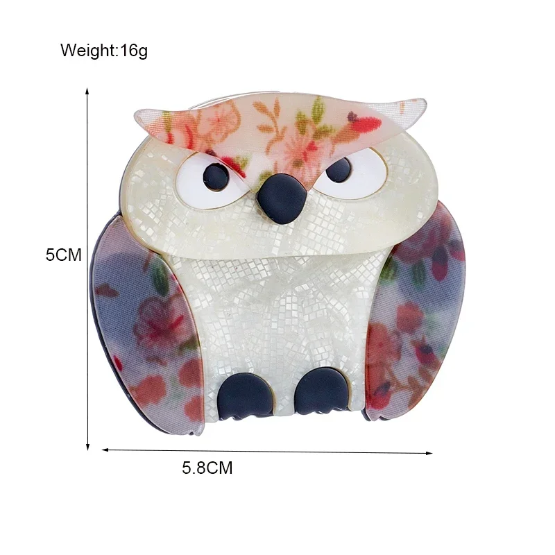 Blucome Acrylic Brooches on Clothes High Quality Cute Owl Shape Brooches for Women New Girls Pins Jewelry on Bags