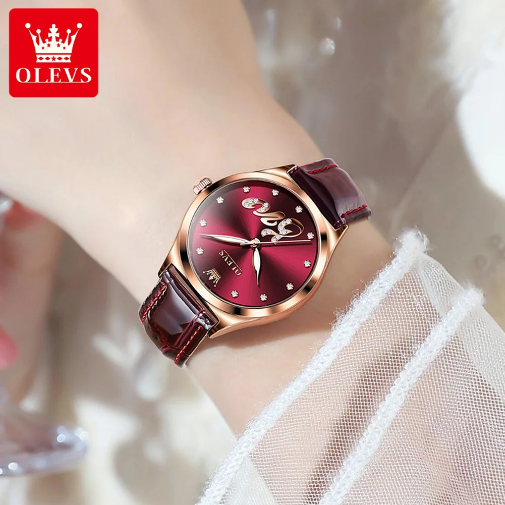 OLEVS Brand Fashionable Waterproof Luminous WOMEN\'S Quartz Watch 5581