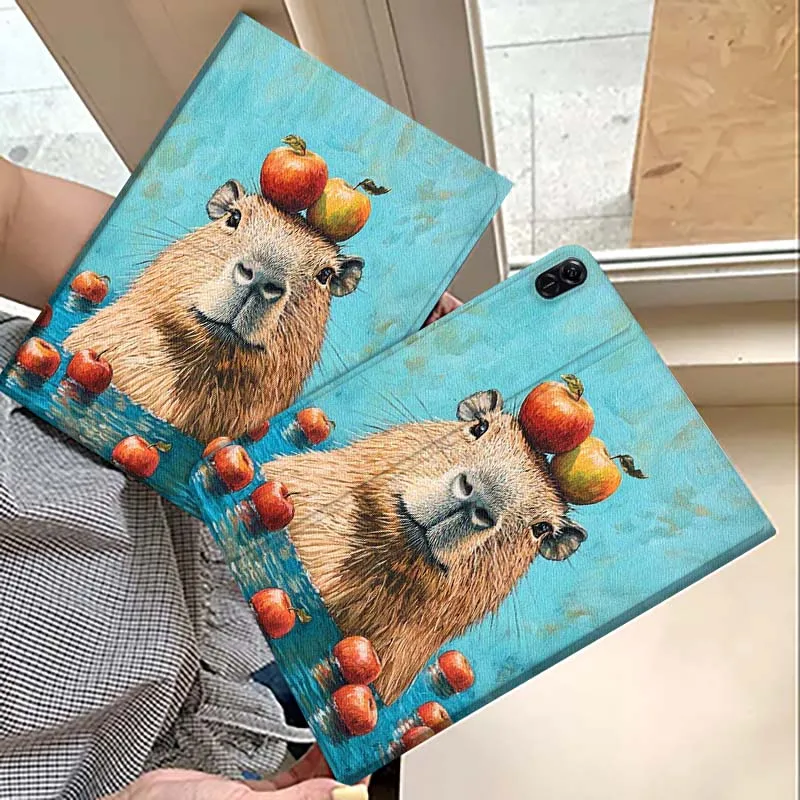 

Capibala Anime Cute For Huawei MatePad M5 T5 SE 11 Pro Honor Tab 5 V7 V8 X9 GT 10.1 10.8 Inch Tablet Case