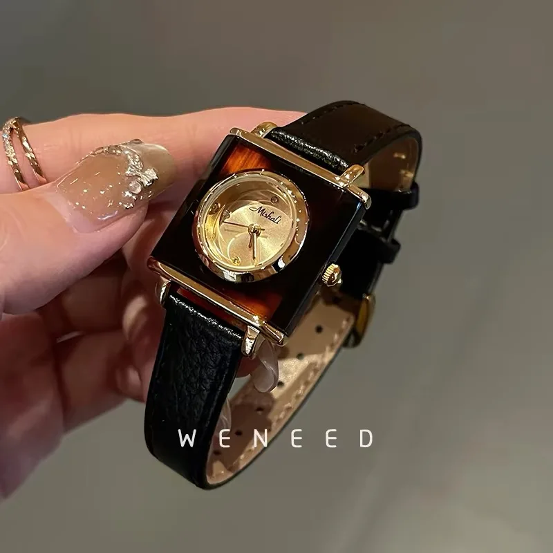Ladies Watch Amber European and American Personality Women's Watch Light Luxury Temperament Fashion Belt Watch