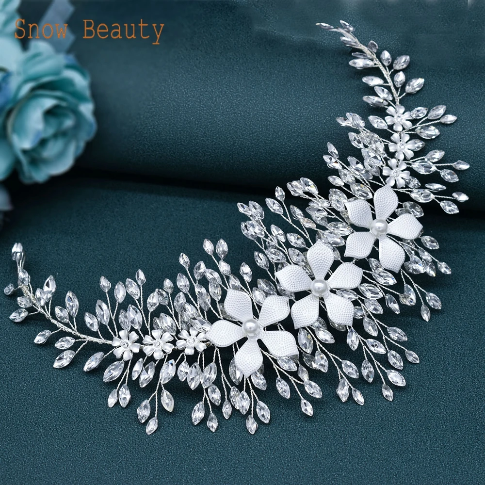 

A509 Bridal Headwear Hair Accessories Bridesmaid Jewelry Gift Wedding Headband Tiara Headpiece for Bride Bridesmaid Headdress