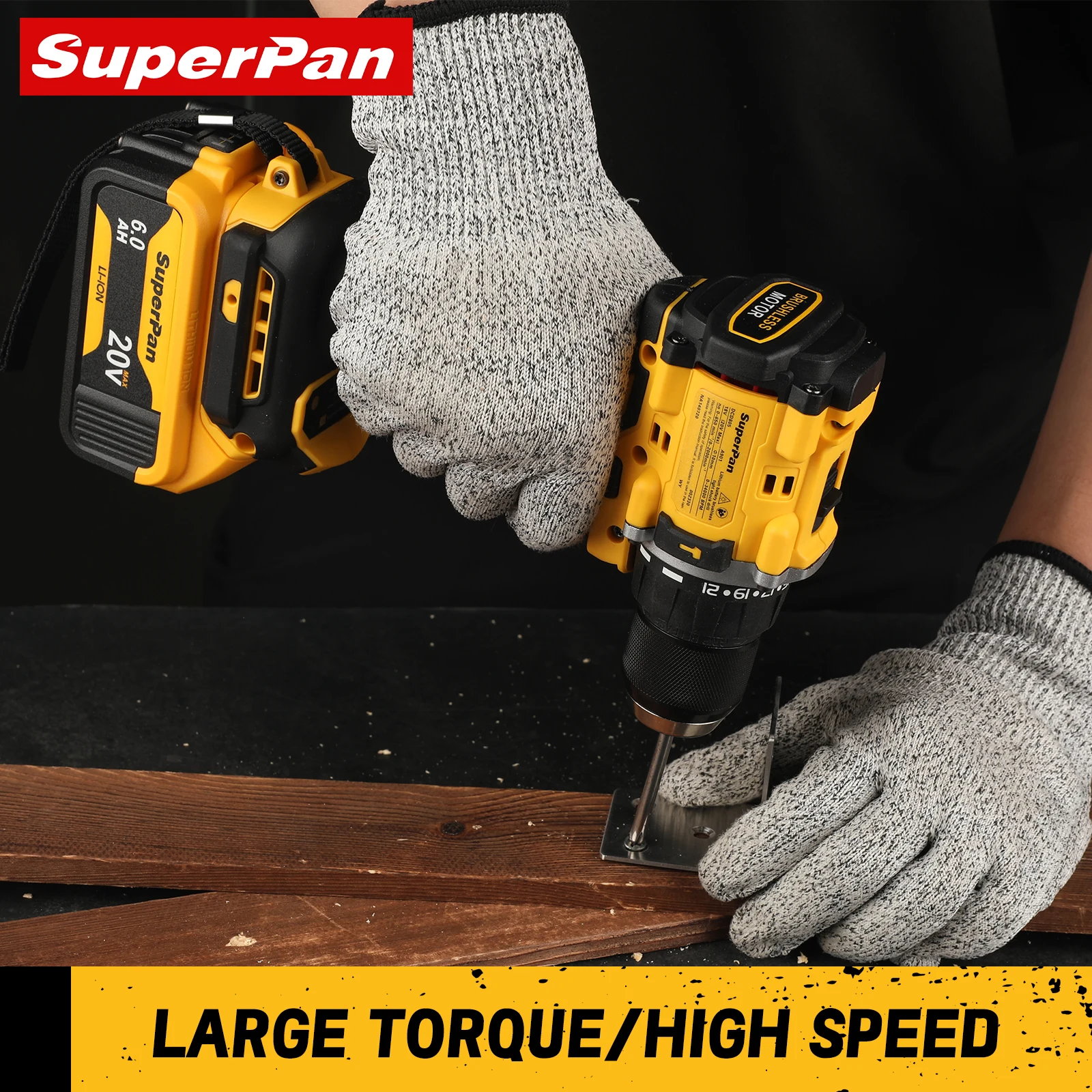 طقم مثقاب بدون فرشاة 20 فولت للإصلاح الاحترافي لحفر متعدد الوظائف لدبابيس بطارية ديوالت 18 فولت