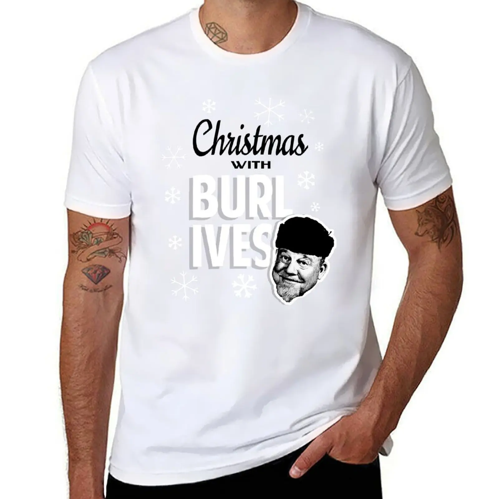 

Christmas with Burl Ives T-Shirt t shirt custom print cotton t shirts man 100% T-Shirt