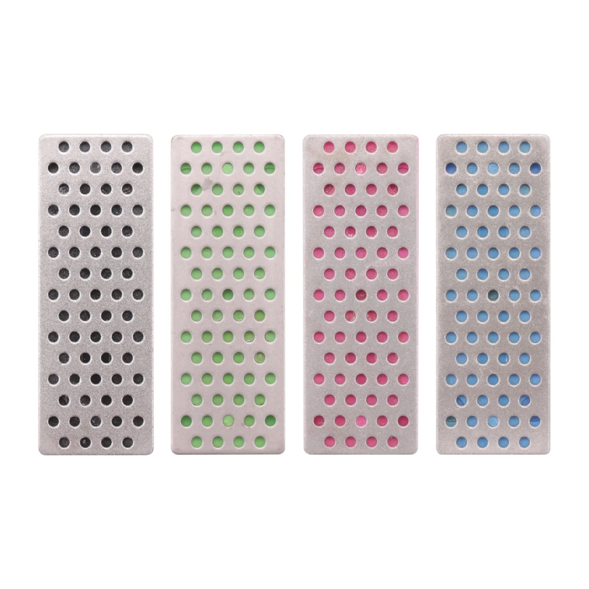 Diamond Sharpening Stone4 Pcs Set Diamond Sharpening Stone Portable for Skiing Ice Snowboard Ski