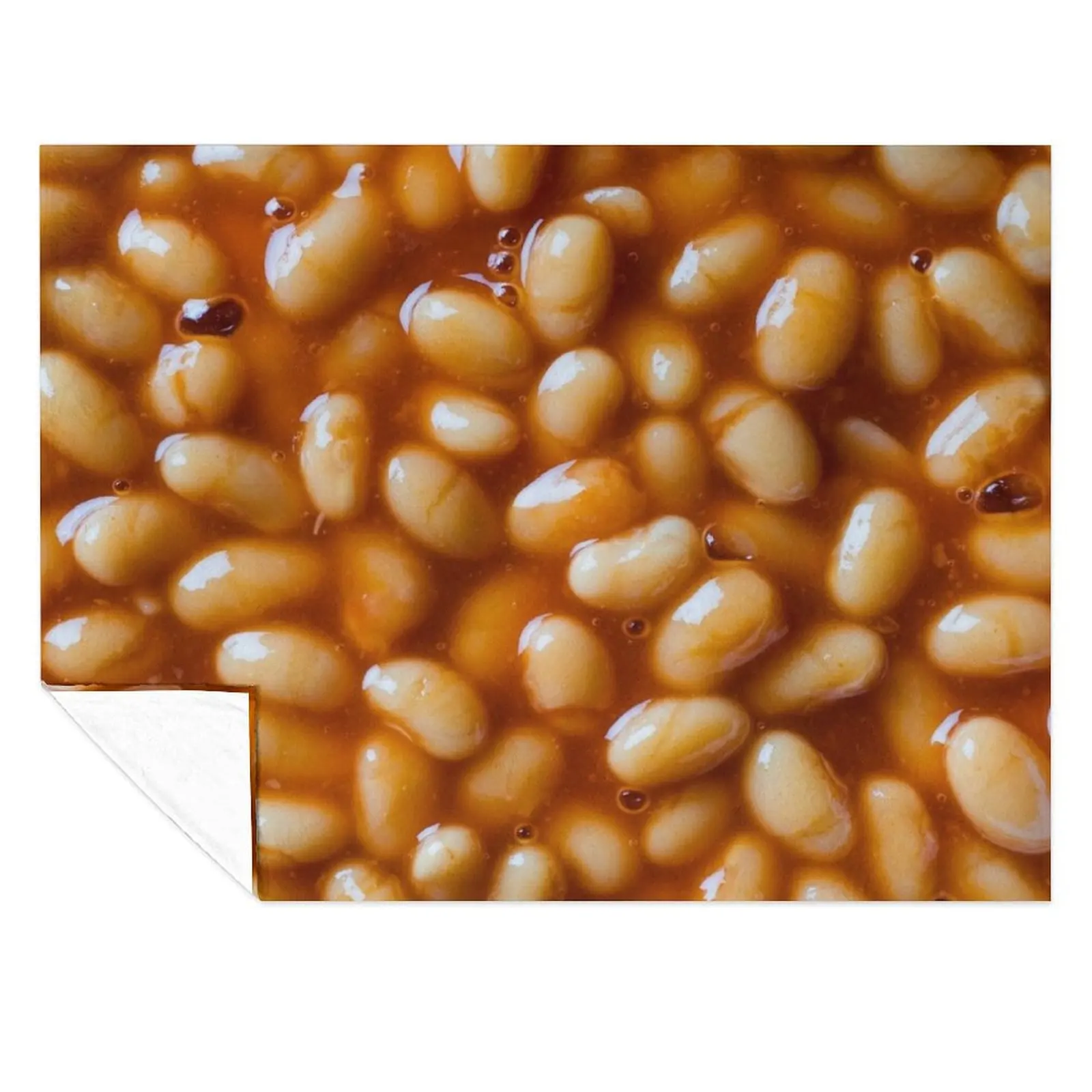 

Baked Beans Throw Blanket warm winter Decoratives Furrys Picnic Blankets