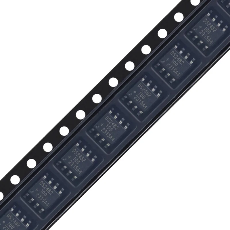 10pcs/Lot DS2482S-100+T&R SOP-8 DS2482 I/O Controller Interface IC Single-Channel 1-Wire Master Operating Temperature:-40C- +85C