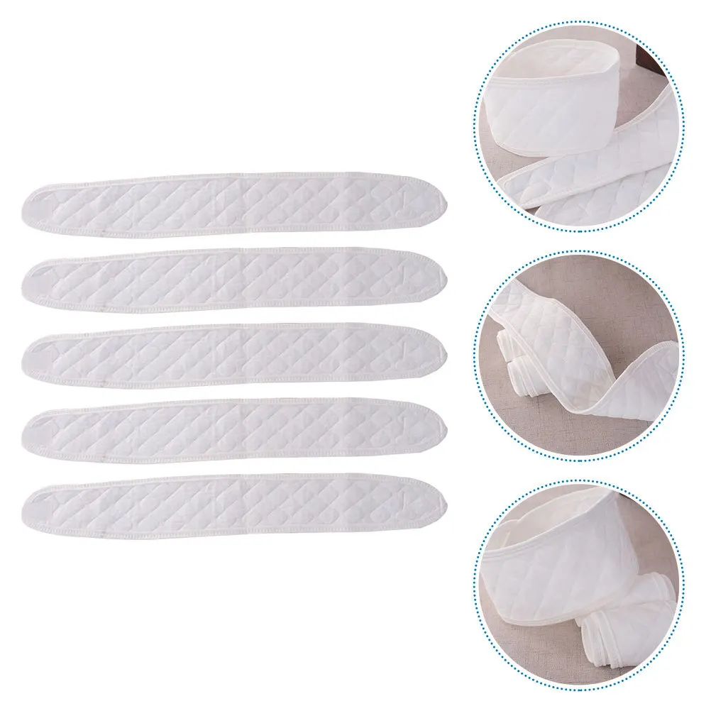 5 قطعة حزام بطن الطفل قسط القطن الجلد ودية قابلة لإعادة الاستخدام حزام للبطن لحديثي الولادة حماية البرد مريحة الحبل السري #3