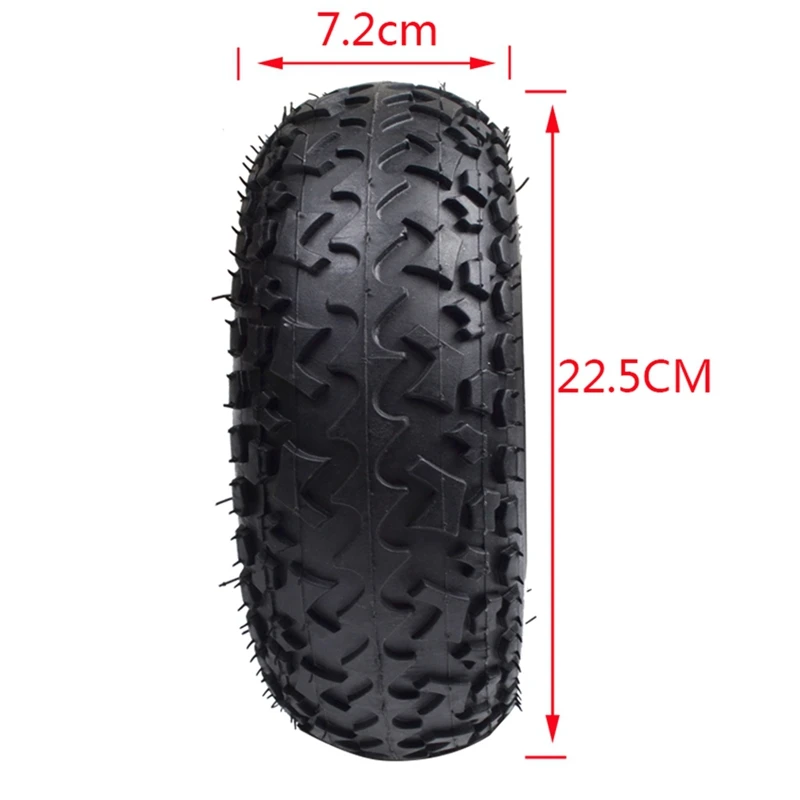 9 Inch Pneumatic Tires For Electric Skateboard Damping Cross Country Skateboard Tubeless Tyre Parts Rear Wheel