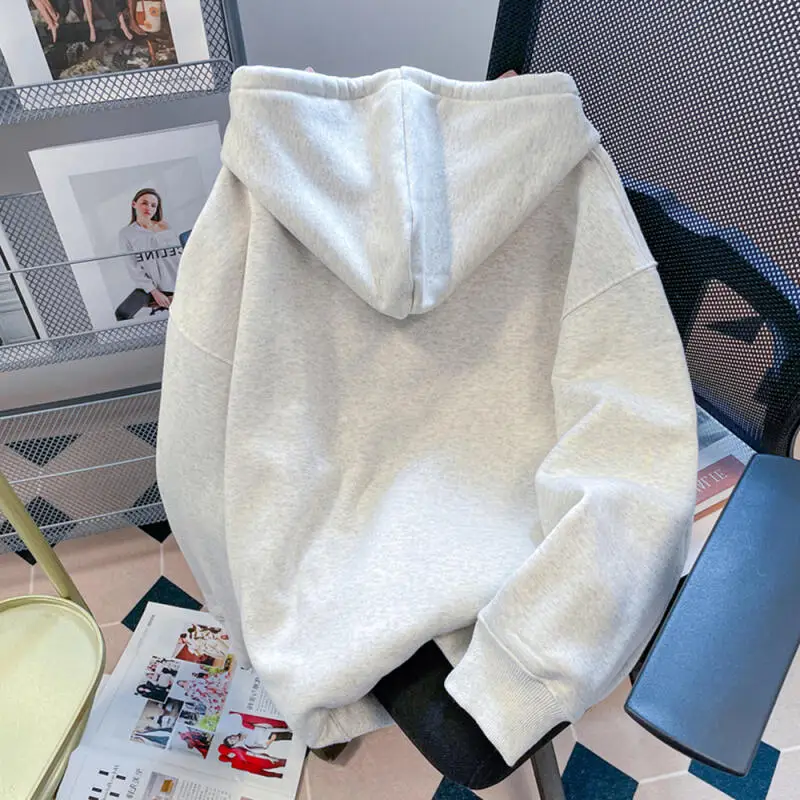 เสื้อฮู้ดผู้หญิงลายเฮลโลคิตตี้ น่ารัก สไตล์การ์ตูน สำหรับนักเรียน ฤดูใบไม้ร่วง แขนยาว มีซิป เสื้อผ้าผู้หญิง เสื้อนอก สินค้าใหม่มาแรง