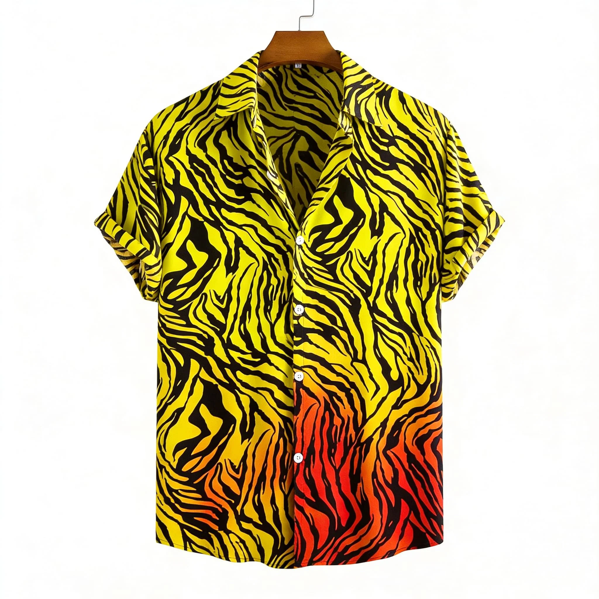 

Men's Exquisite Animal Camouflage Inspired Mixed Pattern Print Short Sleeve Shirt Casual Fashion For Summer Vacation