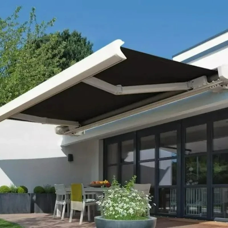 Factory Direct 2026 Full Cassette Electric Awning, Remote Controlled Retractable, Garden Patio Sun Shade